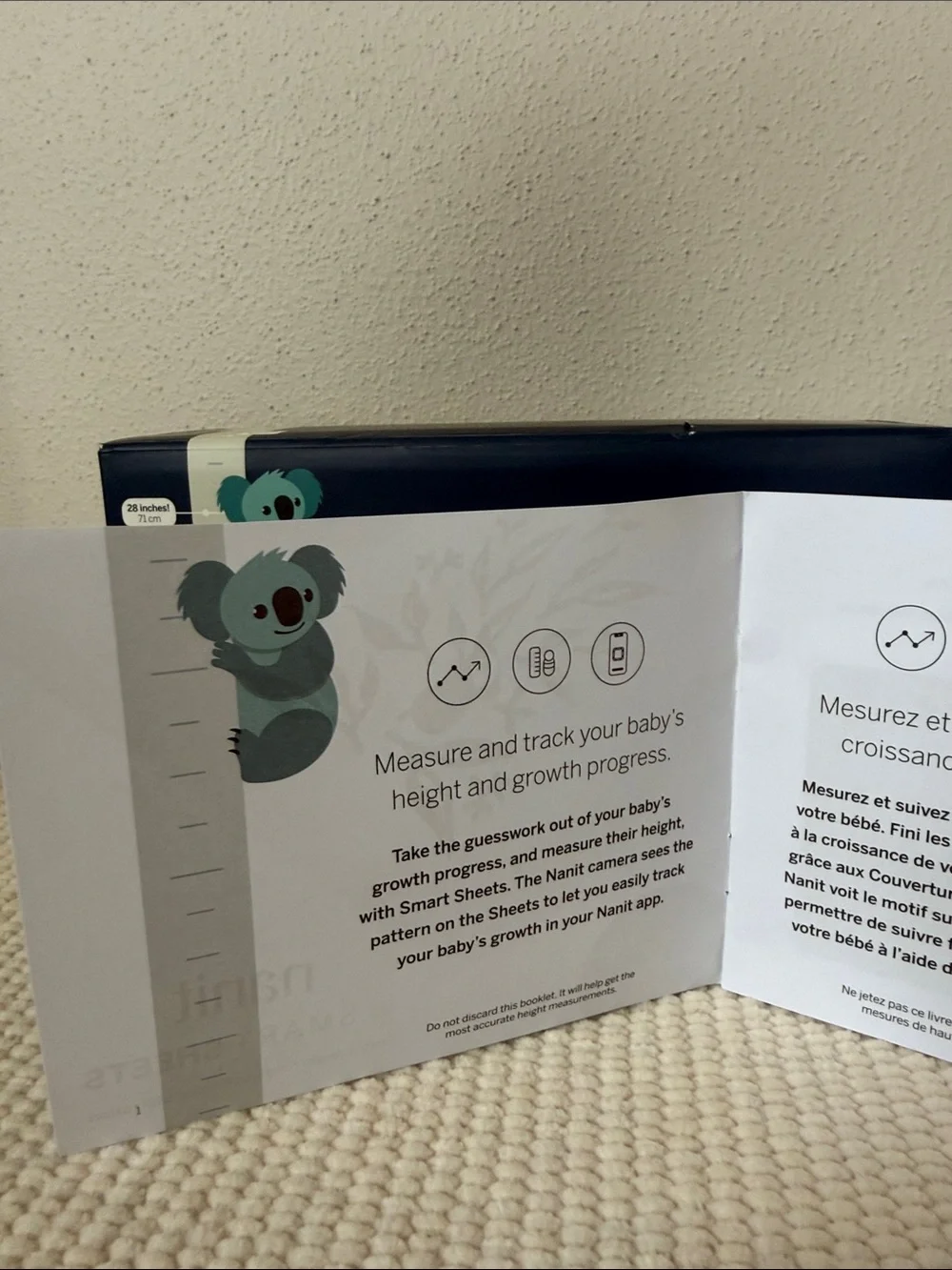 Nanit Smart Sheets - Pebble Grey Crib Sheet
